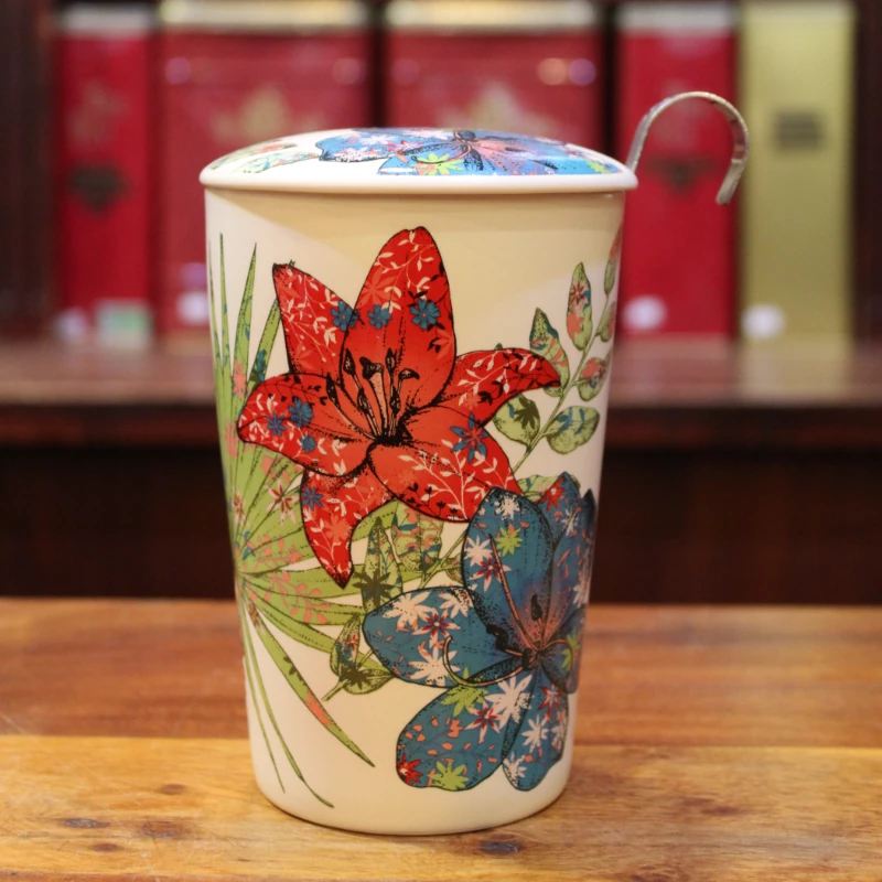 Tisanière Fleurs Exotiques - Compagnie Anglaise des Thés