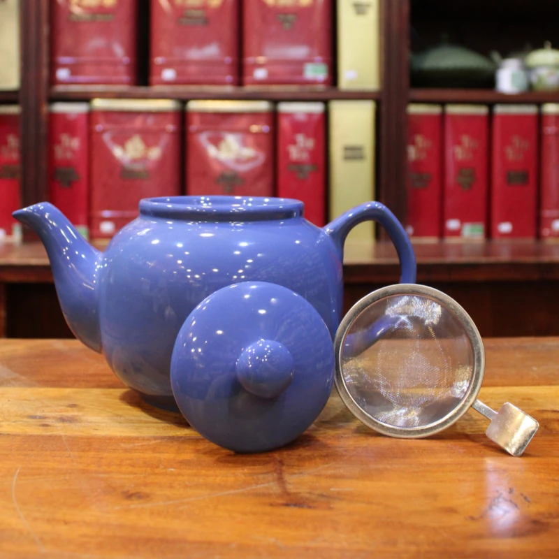 Théière Bleu Vif 1,2l - Compagnie Anglaise des Thés