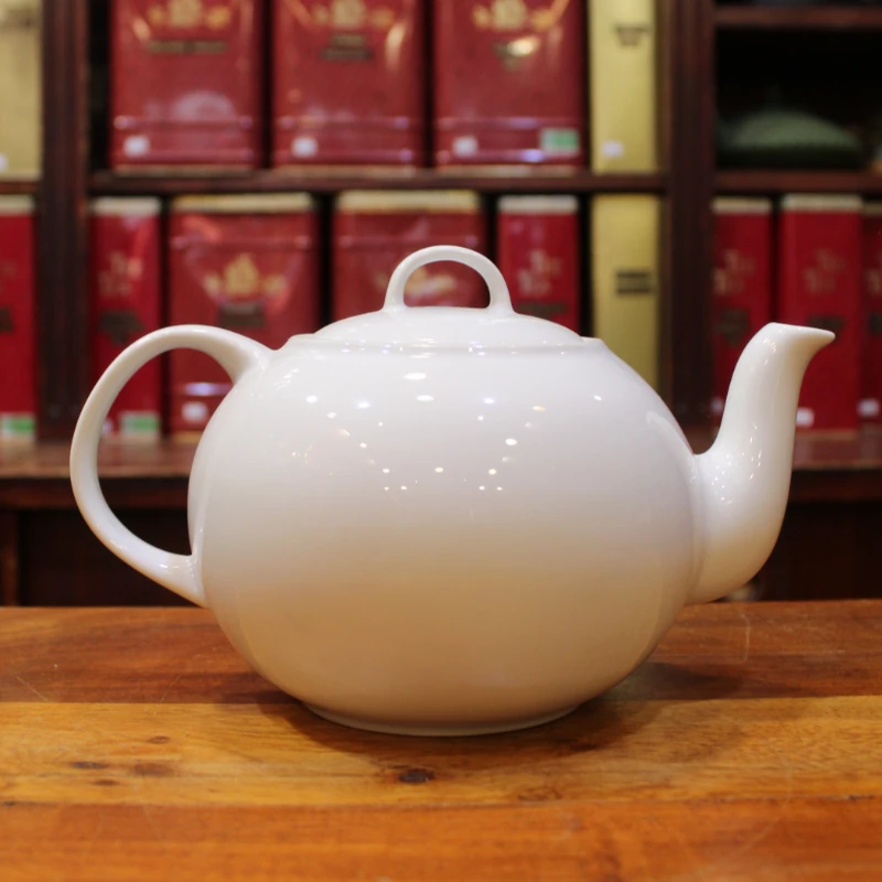 Théière blanche 1L - Compagnie Anglaise des Thés