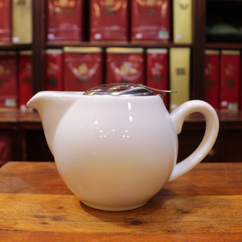 Théière Blanc Vif 0,5l - Compagnie Anglaise des Thés