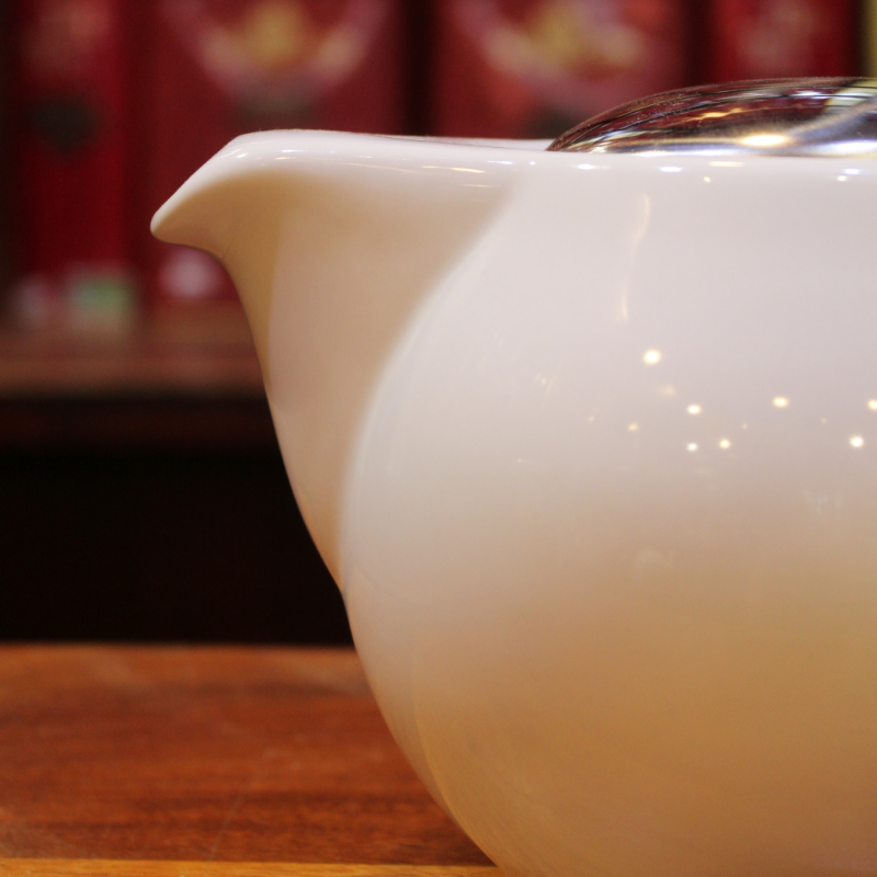 Théière Blanc Vif 0,5l - Compagnie Anglaise des Thés