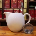 Théière Blanche Vif 0,9 L - Compagnie Anglaise des Thés