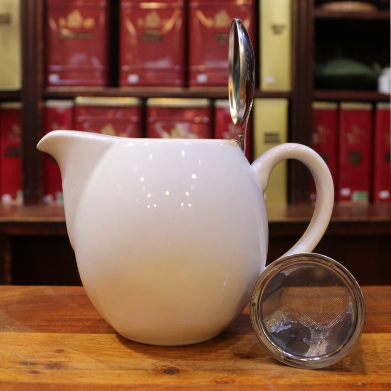 Théière Blanche Vif 0,9 L - Compagnie Anglaise des Thés