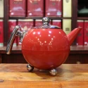 Théière Ronde Métal Inox 1,2l - Compagnie Anglaise des Thés
