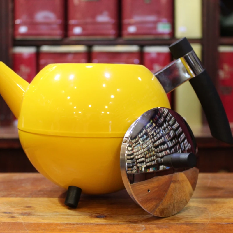 Théière Ronde Jaune 1,2l - Compagnie Anglaise des Thés