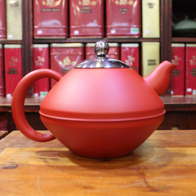 Théière Rouge Mat 1,4L - Compagnie Anglaise des Thés