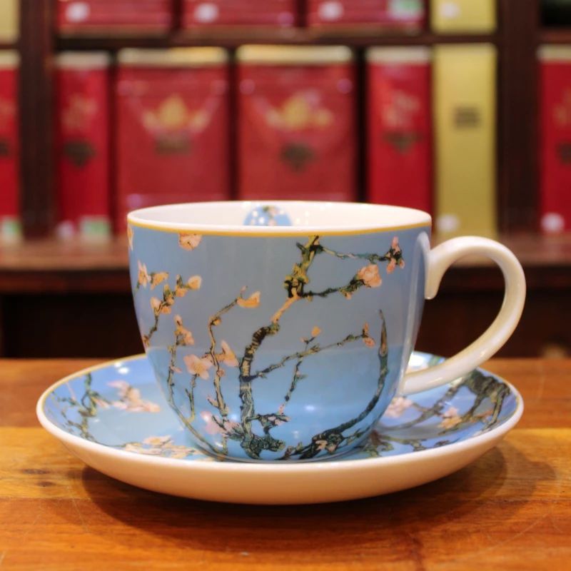Mug et Soucoupe Amandier en fleurs - Compagnie Anglaise des Thés