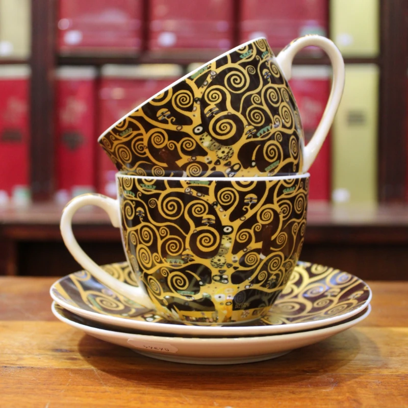 Coffret duo Mugs et Soucoupes Arbre de vie - Compagnie Anglaise des Thés