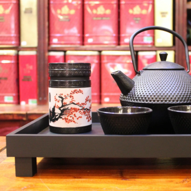Plateau bambou noir avec pieds - Compagnie Anglaise des Thés