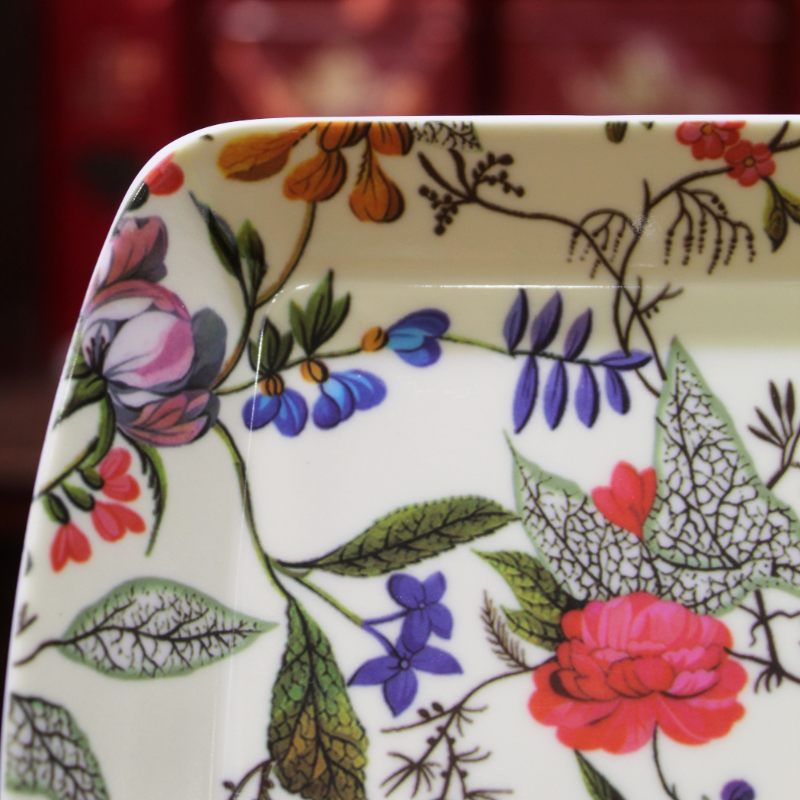Petit Plateau Fleurs William Kilburn - Compagnie Anglaise des Thés