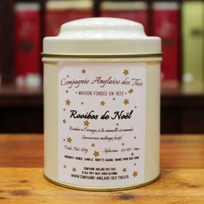 Rooibos  ORANGE, CANNELLE, POIVRE ROUGE-Boîte de Rooibos de NOËL - Compagnie Anglaise des Thes