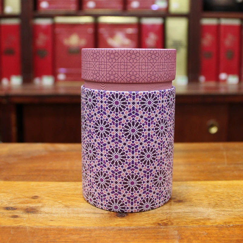 Boîte Cylindrique Andalouse rose - Compagnie Anglaise des Thés