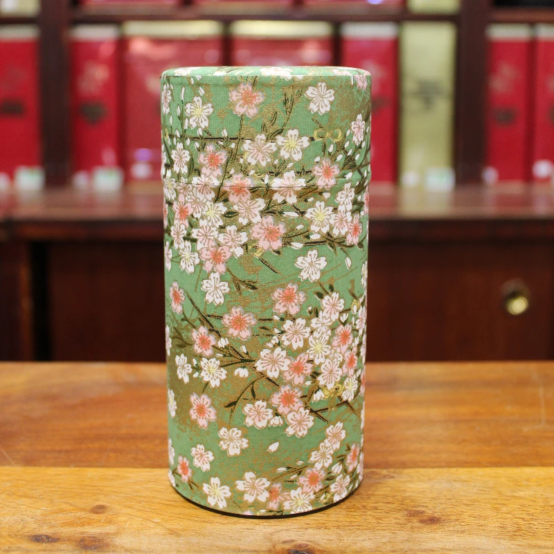 Boîte Japonaise verte et rose - Compagnie Anglaise des Thés