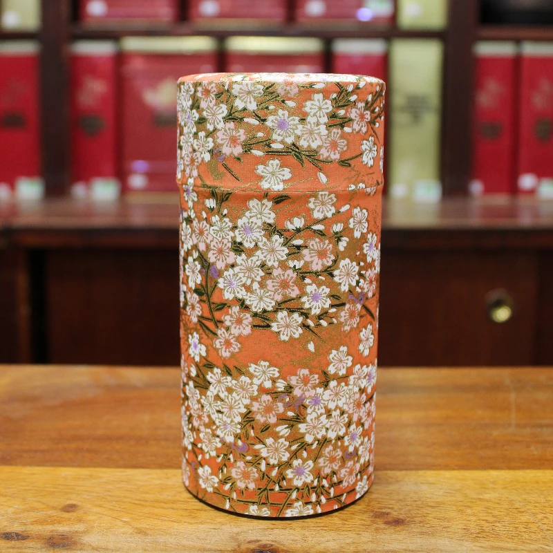 Boîte Japonaise orange et doré - Compagnie Anglaise des Thés