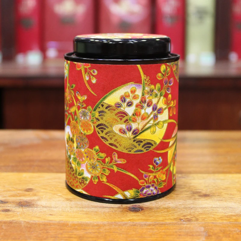 Boîte Japonaise rouge et dorée 80g - Compagnie Anglaise des Thés