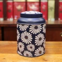 Boîte cylindrique Marguerite bleue - Compagnie Anglaise des Thés
