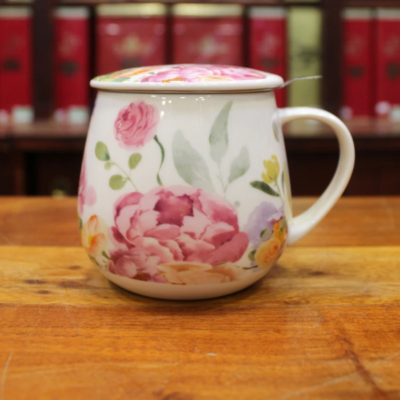 Tisanière Volupté Pivoines - Compagnie Anglaise des Thés