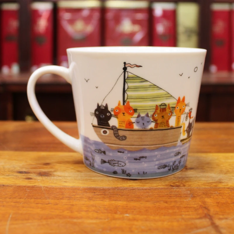 Grand Mug Insolence Chats Bateau 50cl - Compagnie Anglaise des Thés