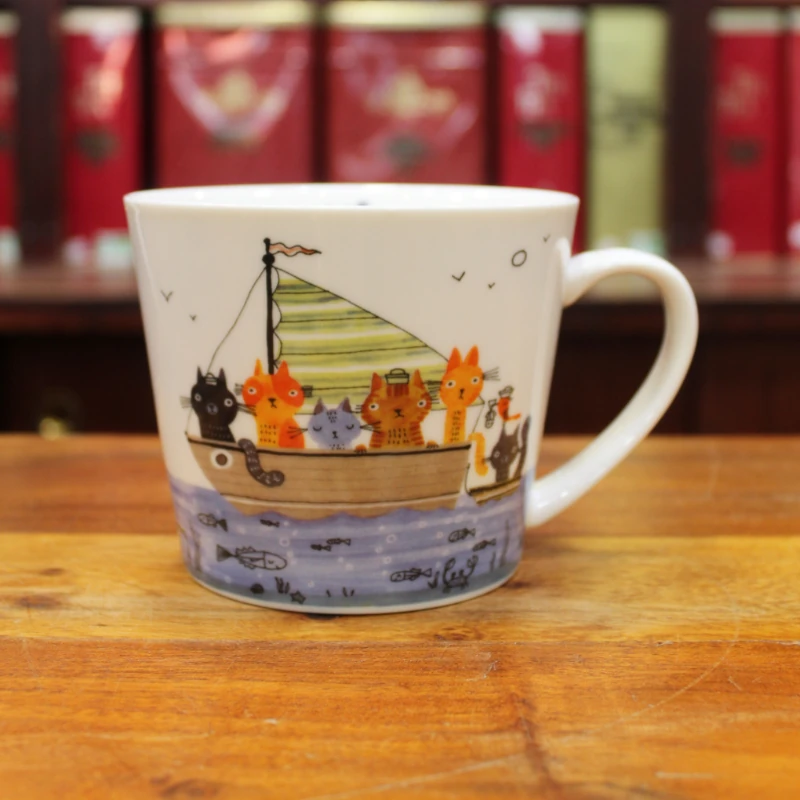 Grand Mug Insolence Chats Bateau 50cl - Compagnie Anglaise des Thés