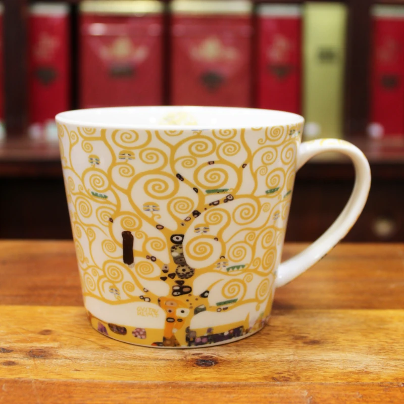 Grand Mug Insolence Arbre de vie écru 50cl - Compagnie Anglaise des Thés