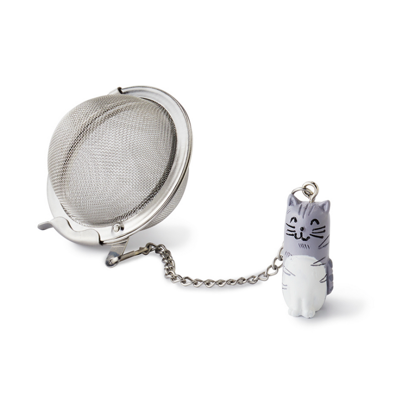 Boule à Thé Chat gris Ø 5cm- Compagnie Anglaise des Thés