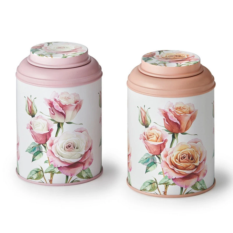 Boîte cylindrique Roses - Compagnie Anglaise des Thés