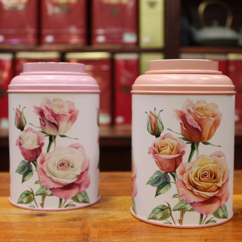 Boîte cylindrique Roses - Compagnie Anglaise des Thés