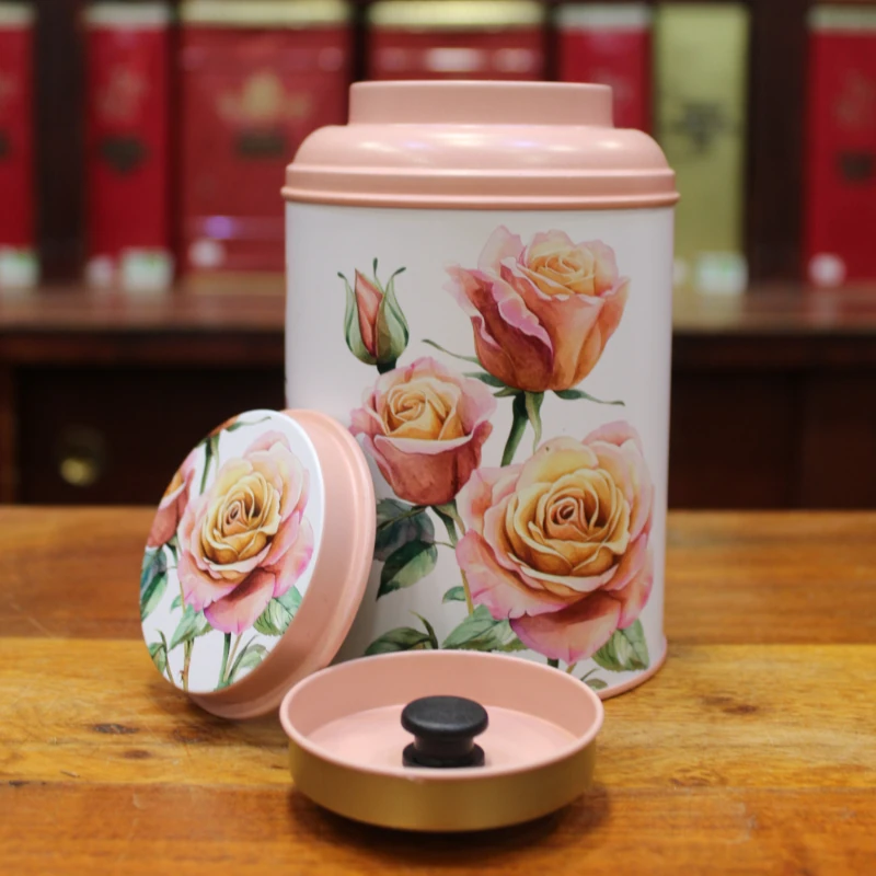 Boîte cylindrique Roses - Compagnie Anglaise des Thés