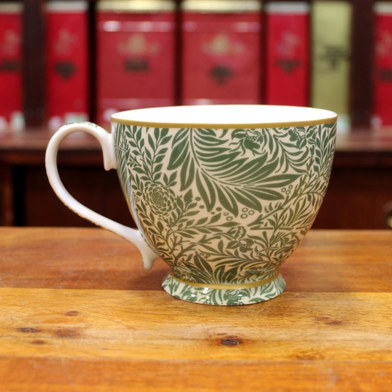 Mug à pied Feuilles vertes - Compagnie Anglaise des Thés -  Compagnie Anglaise des Thés