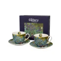 Coffret duo Mugs et Soucoupes Iris - Compagnie Anglaise des Thés