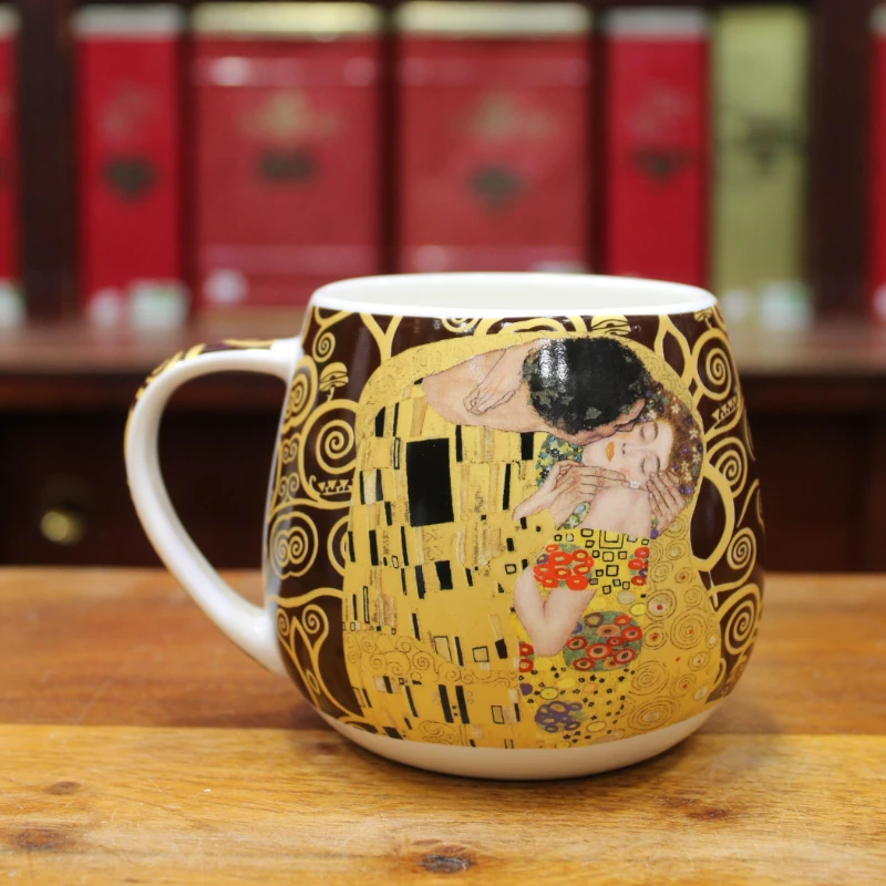 Mug Volupté Klimt Marron foncé  - Compagnie Anglaise des Thés