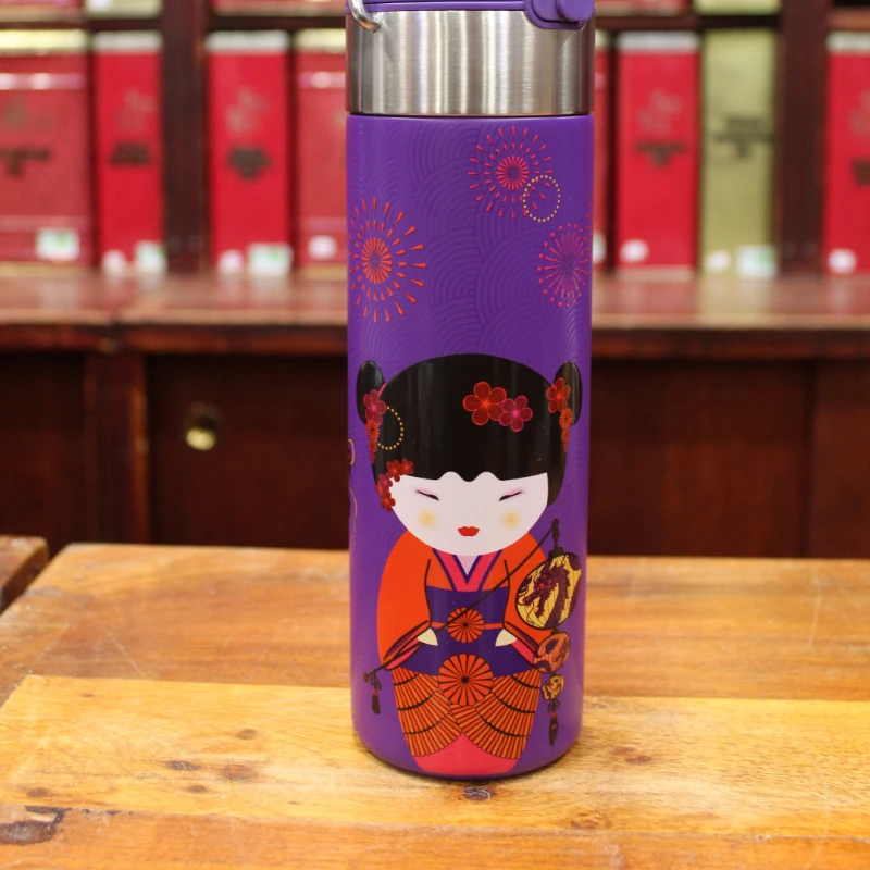 Thermos Geisha violette 50cl- Compagnie Anglaise des Thés