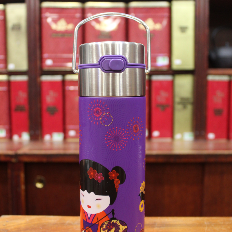 Thermos Geisha violette 50cl- Compagnie Anglaise des Thés