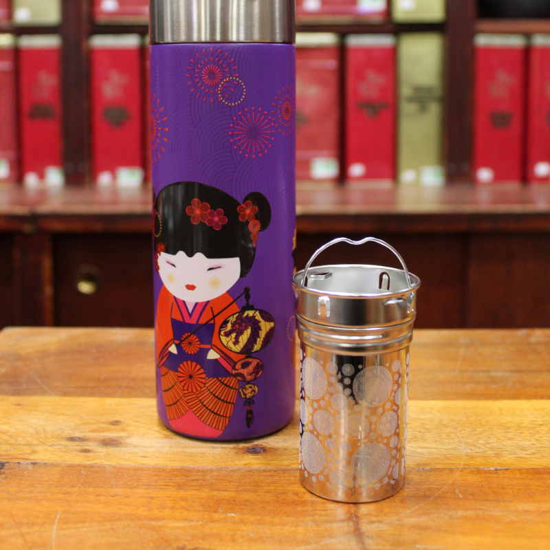 Thermos Geisha violette 50cl- Compagnie Anglaise des Thés