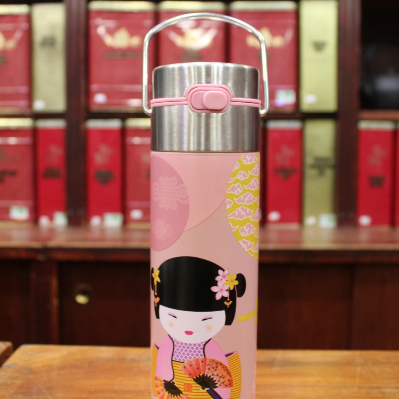 Thermos Geisha rose 50cl - Compagnie Anglaise des Thés