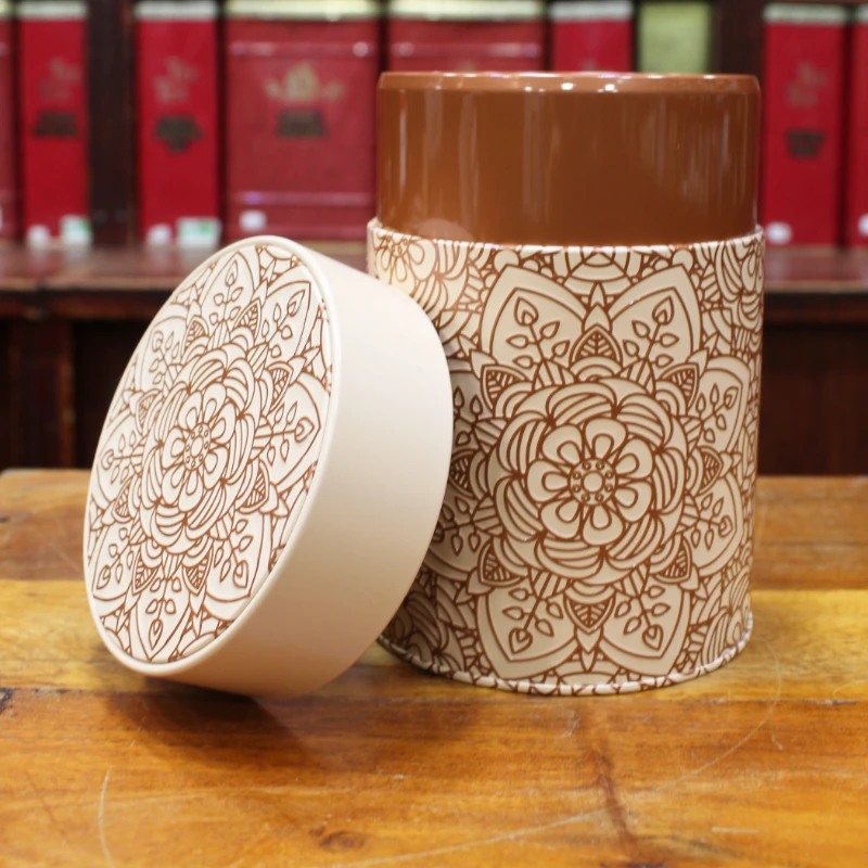 Boîte Rosace beige 500g - Compagnie Anglaise des Thés