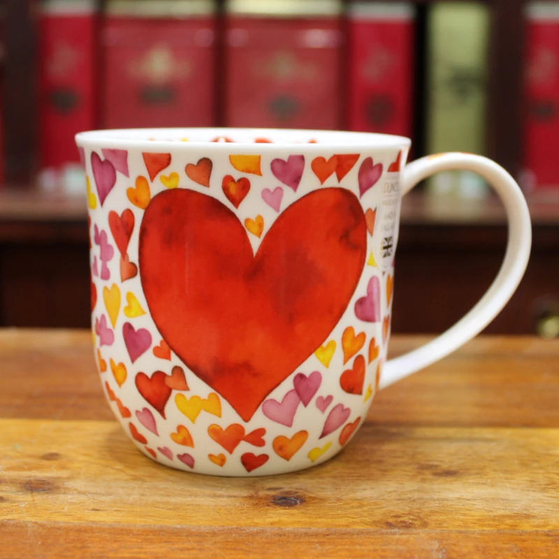 Mug Dunoon Vintage Coeur rouge - Compagnie Anglaise des Thés