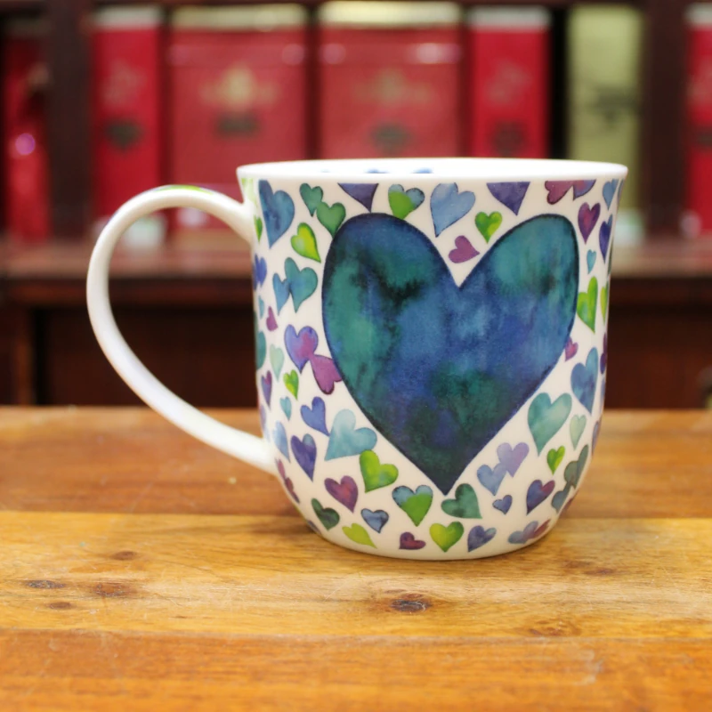 Mug Dunoon Vintage Coeur bleu- Compagnie Anglaise des Thés