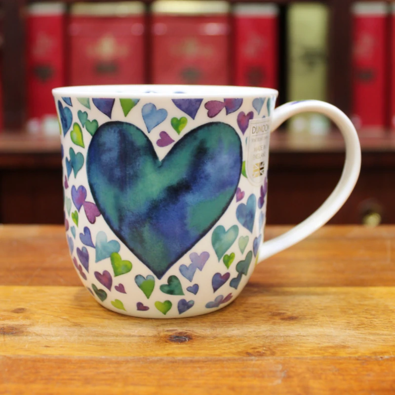Mug Dunoon Vintage Coeur bleu- Compagnie Anglaise des Thés