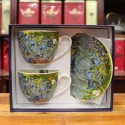 Coffret duo Mugs et Soucoupes Iris - Compagnie Anglaise des Thés
