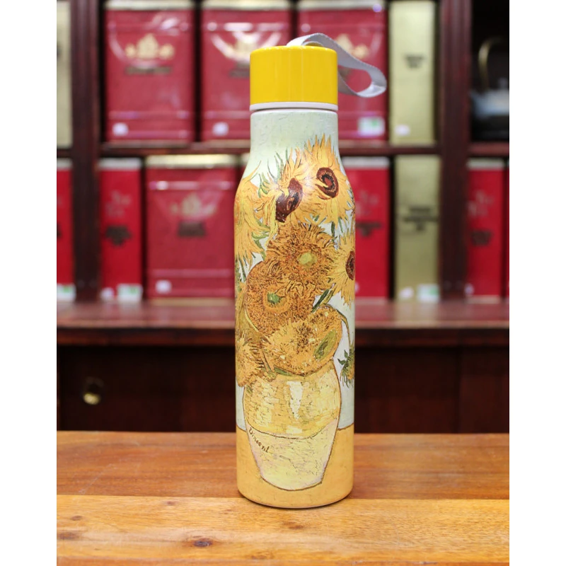 Gourde en inox isotherme Tournesols Van Gogh OBJETS AUTOUR DU THÉ- 1