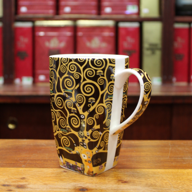 Grand Mug Carré Klimt Arbre de vie  - Compagnie Anglaise des Thés