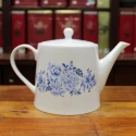 Théière blanche Cottage 0.75l- Compagnie Anglaise des Thés