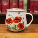 Tisanière Volupté Coquelicots Rouges - Compagnie Anglaise des Thés
