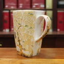 Grand Mug Carré Klimt Arbre de Vie Écru - Compagnie Anglaise des Thés