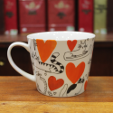Grand Mug Insolence Chats Cœurs 50cl - Compagnie Anglaise des Thés