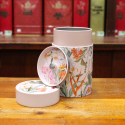 Boîte Cylindrique Fleurs Pastel Rose -  Compagnie Anglaise des Thes