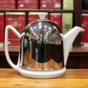 Théière Blanche Cocon Métal  1l - Compagnie Anglaise des Thés