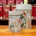 Boîte Cylindrique Fleurs Pastel vert -  Compagnie Anglaise des Thes