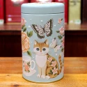 Boîte Cylindrique Chat et Fleurs - Compagnie Anglaise des Thés